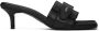 Juun.J Black Velcro Heeled Sandals - Thumbnail 1