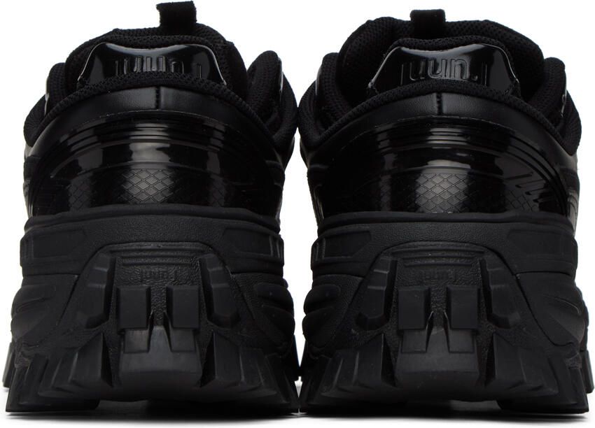 Juun.J Black Double Layered Sneakers - Picture 5