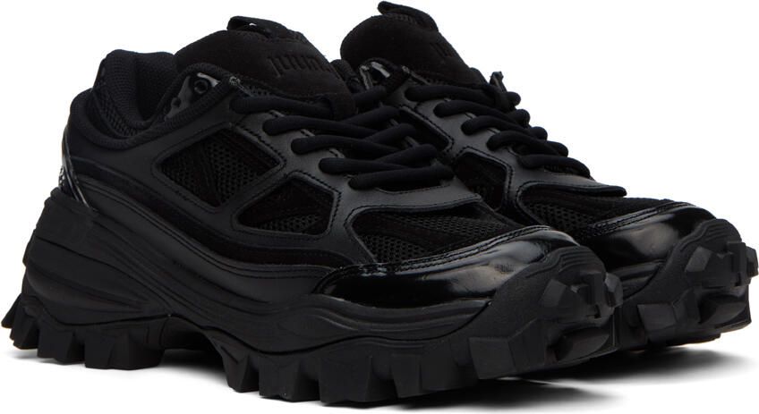 Juun.J Black Double Layered Sneakers