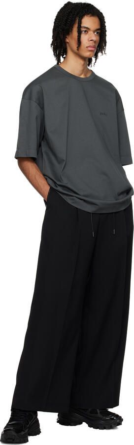 Juun.J Black Double Layered Sneakers - Picture 4