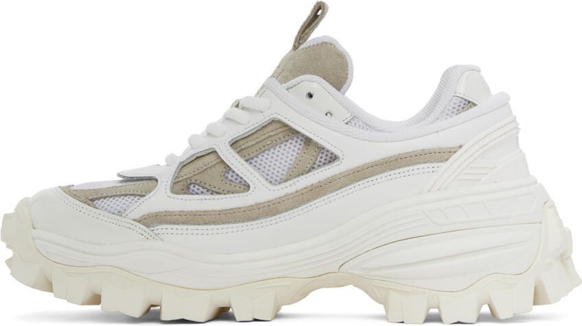 Juun.J White Double Layered Sneakers - Picture 3