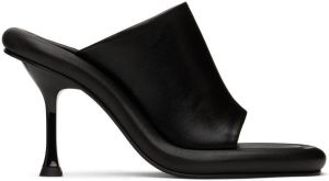 JW Anderson Black Leather Bumper Mules