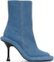 JW Anderson Blue Bumper-Tube Heel Ankle Boots - Thumbnail 1