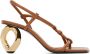 JW Anderson Brown Chain Heeled Sandals - Thumbnail 1