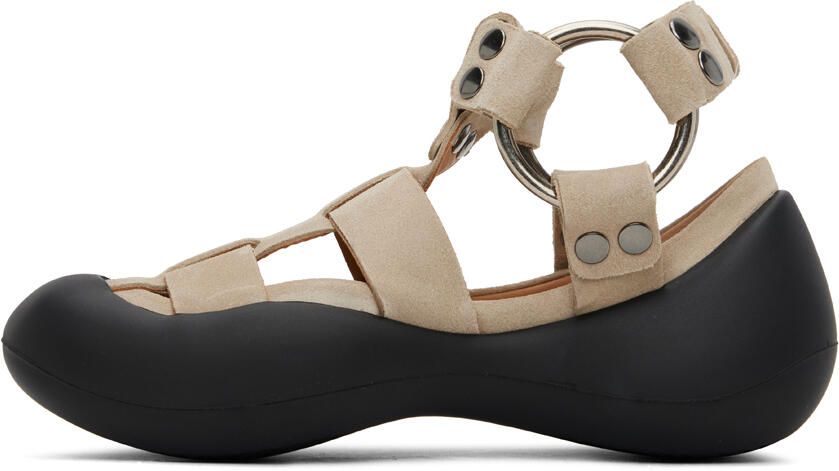 JW Anderson Beige Bumper Hike Sandal Sneakers - Picture 3
