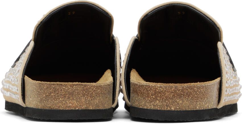 JW Anderson Beige Crystal Loafers - Picture 1