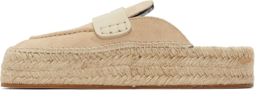 JW Anderson Beige Suede Espadrilles - Picture 4