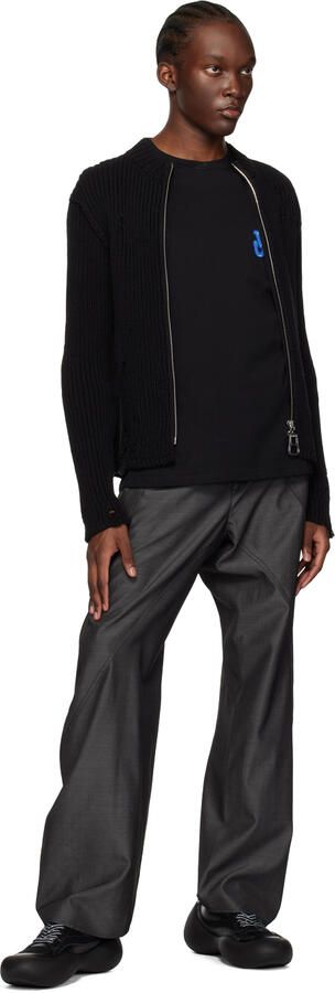 JW Anderson Black Bumper Hike Low Top Sneakers - Picture 4