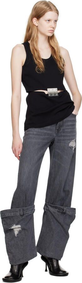 JW Anderson Black Bumper-Tube Boots - Picture 4