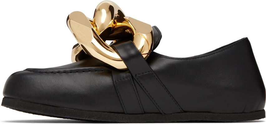 JW Anderson Black Chain Loafers - Picture 3
