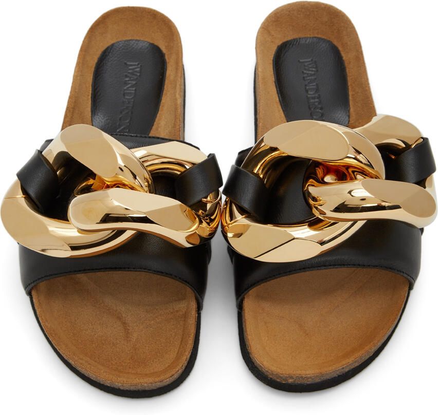JW Anderson Black Chain Slides