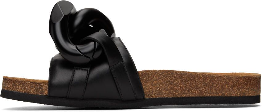 JW Anderson Black Chain Slides - Picture 3