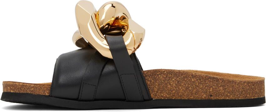JW Anderson Black Chain Slides - Picture 3