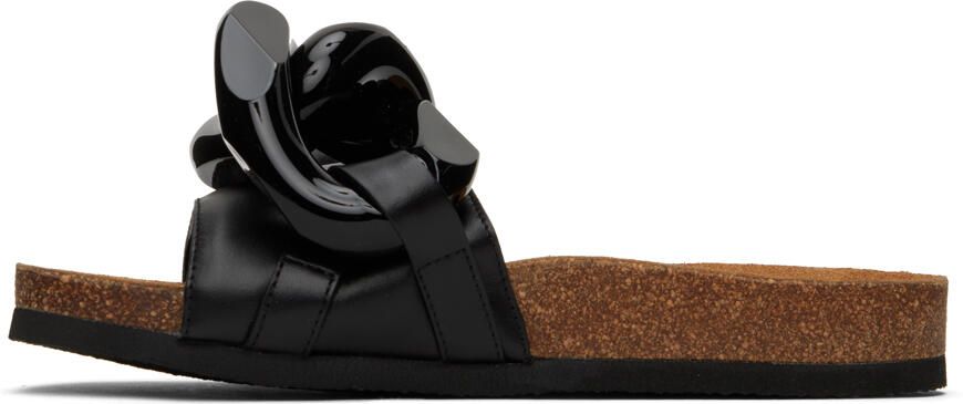 JW Anderson Black Chain Slides - Picture 2