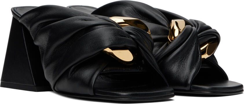 JW Anderson Black Chain Twist Mules - Picture 2