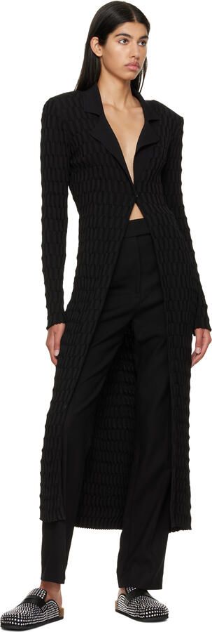 JW Anderson Black Crystal-Cut Clogs - Picture 4