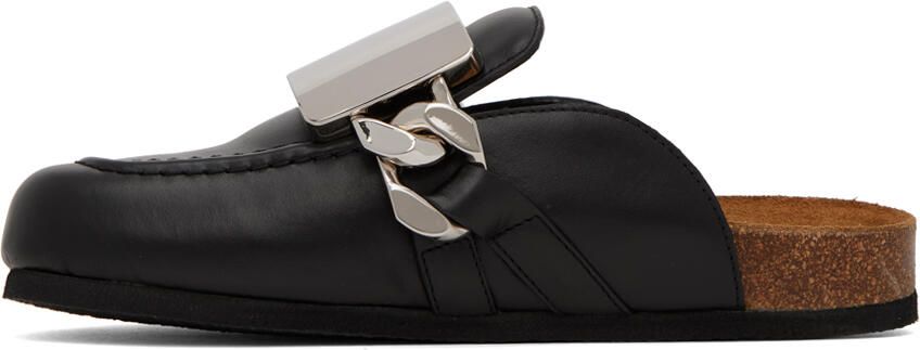 JW Anderson Black Gourmet Chain Mules - Picture 3