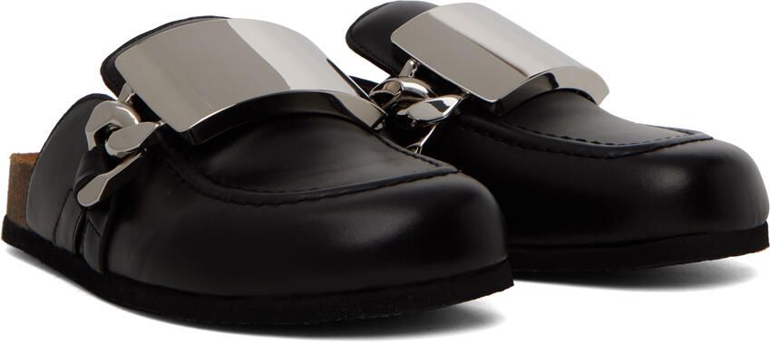 JW Anderson Black Gourmet Chain Mules - Picture 2