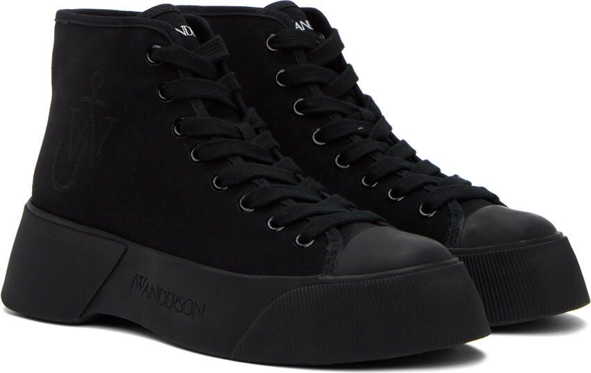 JW Anderson Black High Top Sneakers - Picture 2