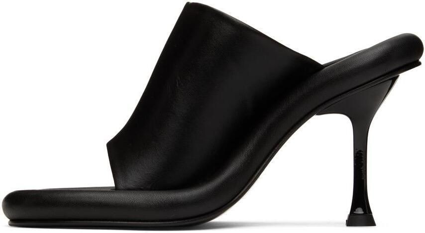 JW Anderson Black Leather Bumper Mules - Picture 2