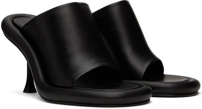 JW Anderson Black Leather Bumper Mules - Picture 3