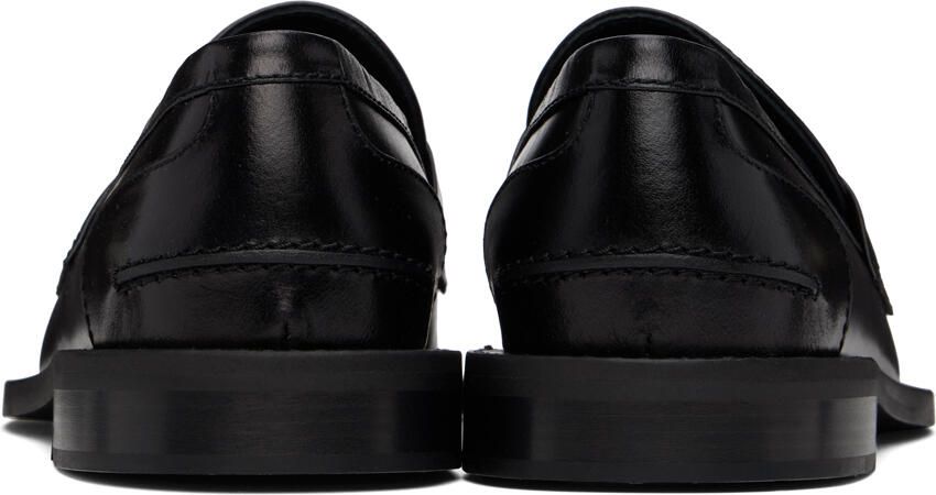 JW Anderson Black Leather Moccasin Loafers - Picture 1