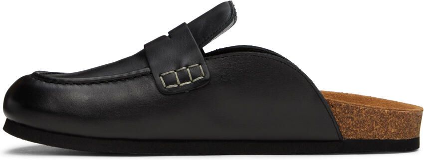 JW Anderson Black Leather Mule Loafers - Picture 3
