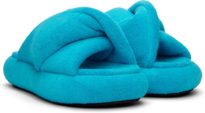 JW Anderson Blue Bumper Twist Platform Sandals - Picture 2