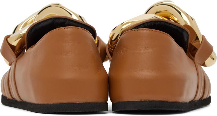 JW Anderson Brown Chain Loafers