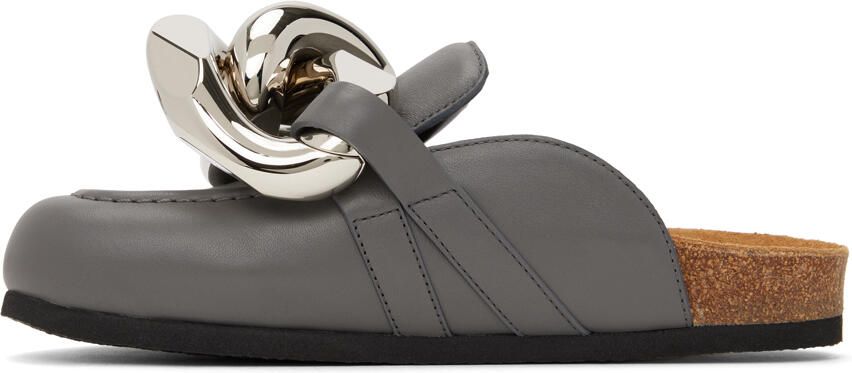 JW Anderson Gray Chain Mules - Picture 3