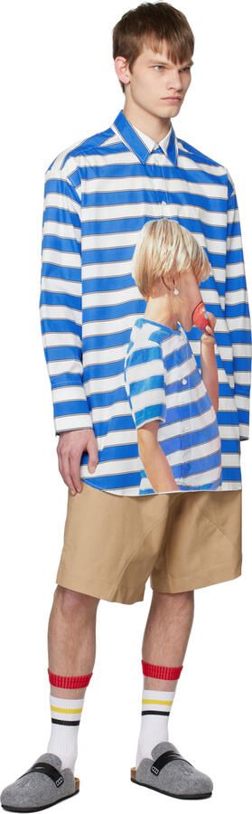 JW Anderson Gray Embroidered Clogs - Picture 4