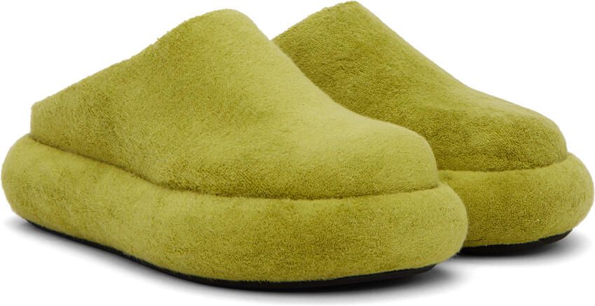 JW Anderson Green Bumper Tube Platform Loafers