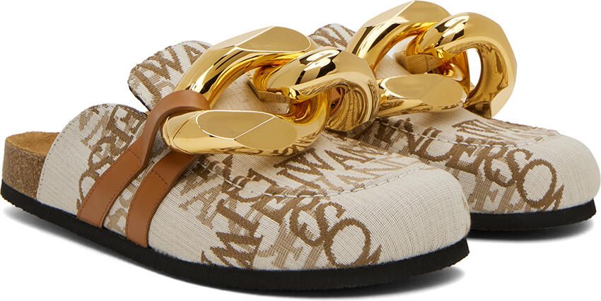 JW Anderson Off-White Chain Loafers - Picture 2