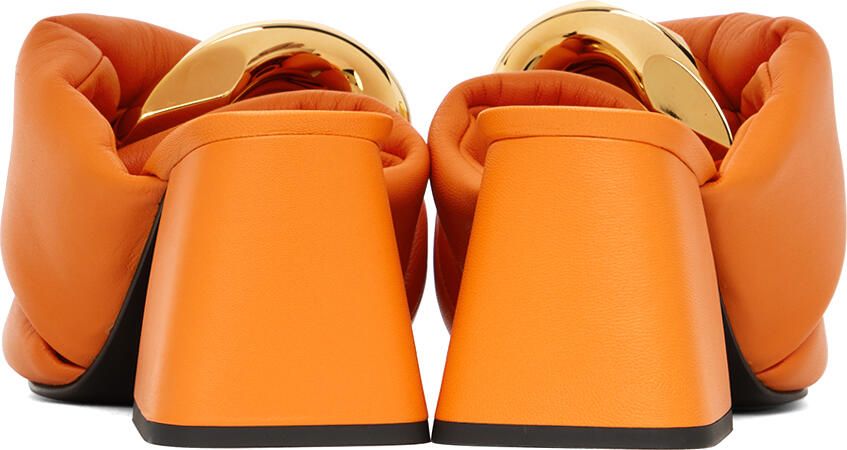 JW Anderson Orange Chain Twist Mules - Picture 2