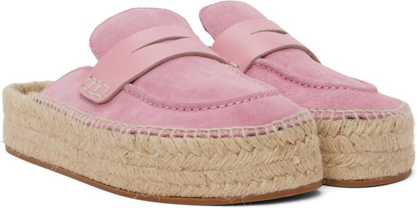 JW Anderson Pink Suede Espadrilles - Picture 2