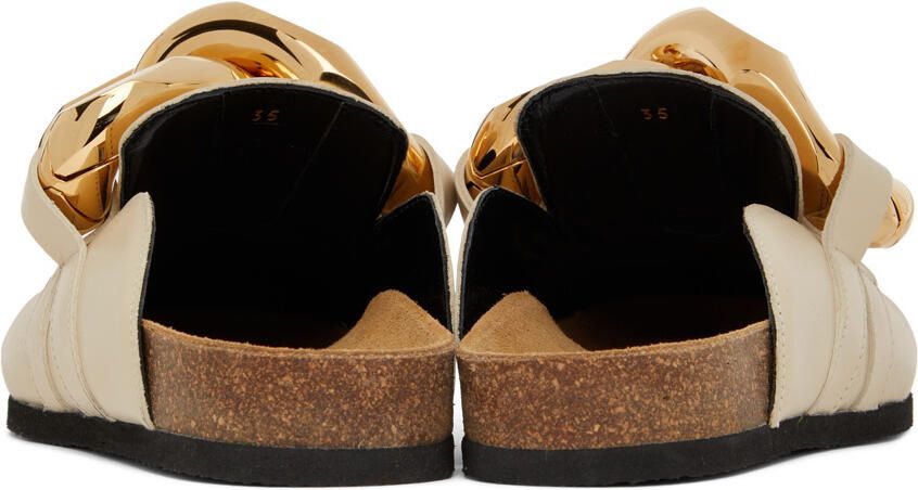 JW Anderson SSENSE Exclusive Beige Chain Loafers - Picture 2