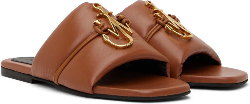 JW Anderson Tan Anchor Slides - Picture 2