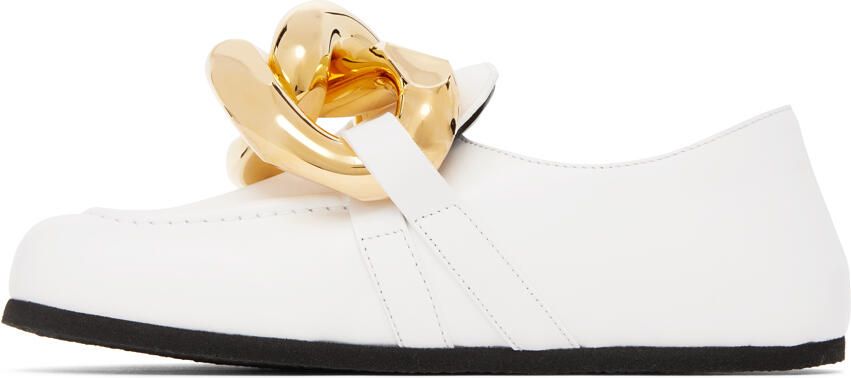 JW Anderson White Chain Loafers - Picture 3