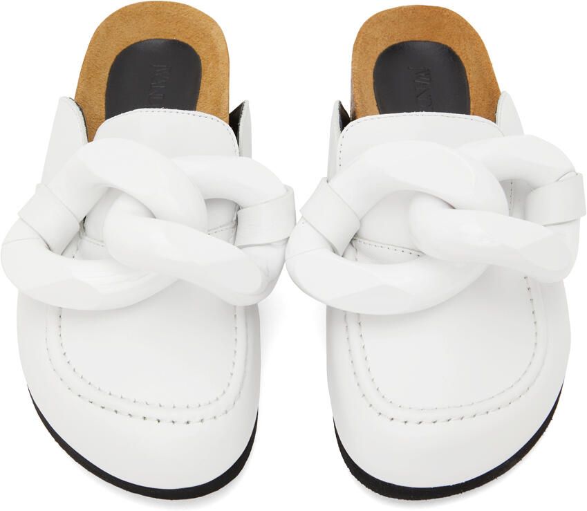JW Anderson White Chain Loafers