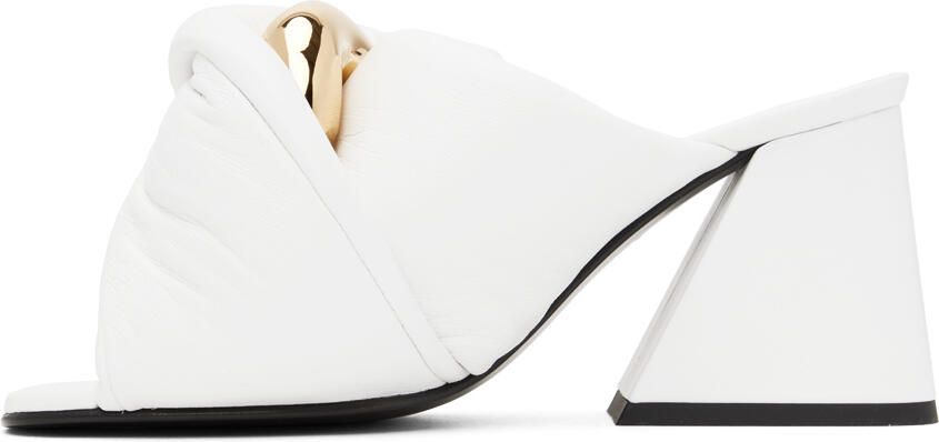 JW Anderson White Chain Twist Mules - Picture 3