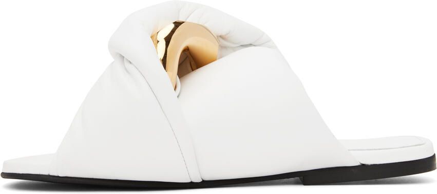 JW Anderson White Chain Twist Sandals - Picture 3