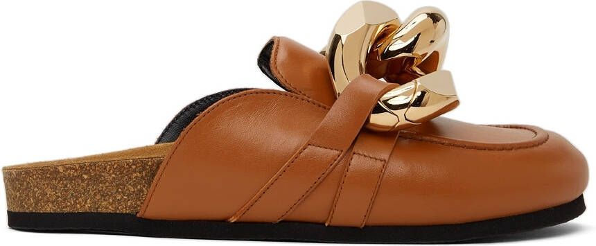 JW Anderson Tan Chain Loafers