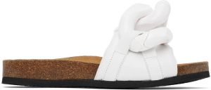 JW Anderson White Chain Slides
