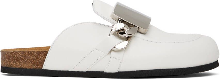 JW Anderson White Plate Loafers