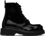 Kenzo Black Smile Lace-Up Boots - Thumbnail 1