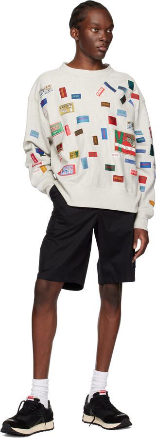 Kenzo Black Paris smile Sneakers - Picture 4