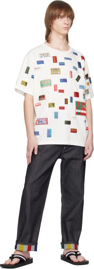 Kenzo Black Setta Flip Flops