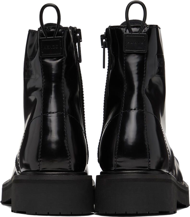 Kenzo Black Smile Lace-Up Boots