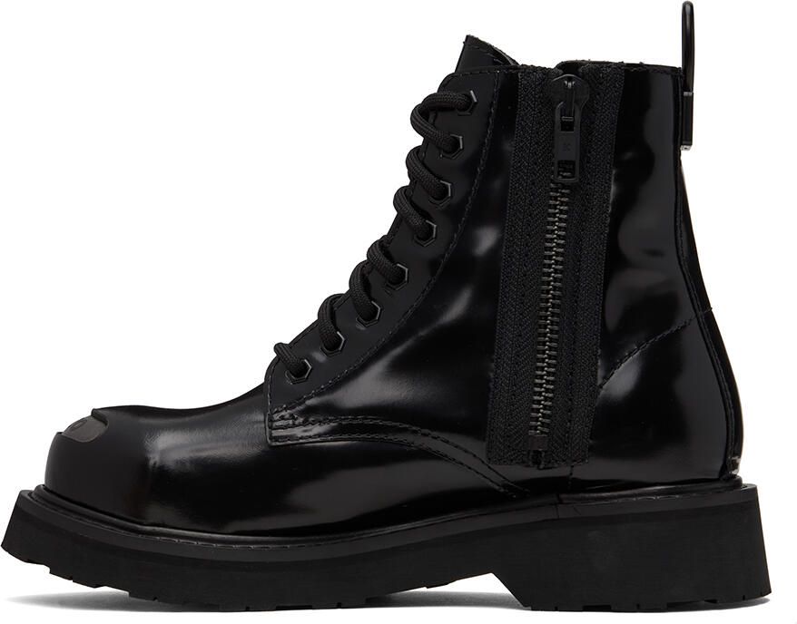 Kenzo Black Smile Lace-Up Boots - Picture 2