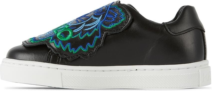 Kenzo Kids Black & Green Tiger Sneakers - Picture 3